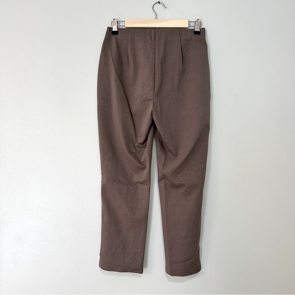 Eileen Fisher Cotton Blend Pull On Pants Size XS Brown Casual Comfy Elastic - Picture 9 of 9